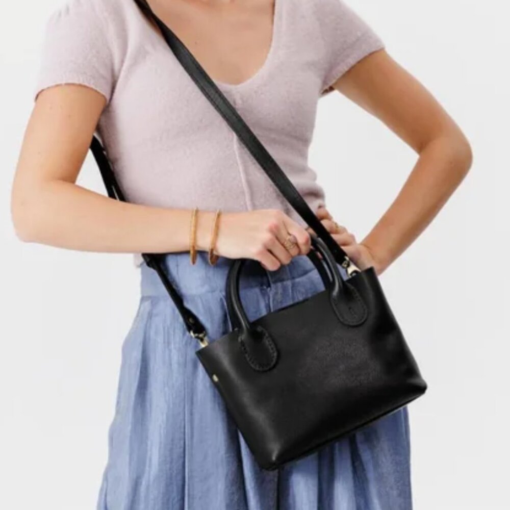 Portland Leather Black Crossbody Bag - Picture 16 of 16